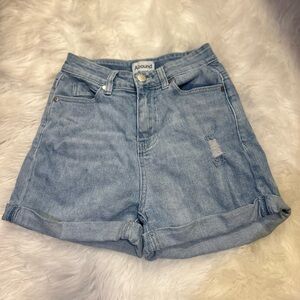 Women's Light Blue Denim Shorts